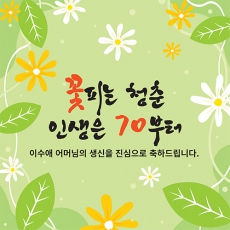 청량 생일 현수막